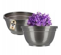 KADAX Cuenco de plástico para flores, cuenco para tumba, redondo, 13 cm,...