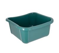 KADAX Cuenco rectangular para la colada resistente, cuenco con asas cómodas, recipiente de almacenamiento, bandeja de limpieza compacta, cuenco (verde, 8 L)