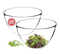 KADAX - Ensaladera de Cristal Ovalada, 17 cm, Cuenco Profundo para Dulces, Frutas, Ensalada, Postre