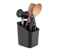 KADAX Escurreplatos y Escurridor de Cubiertos, Soporte para Escurrir, Caja de Drenaje (Negro)