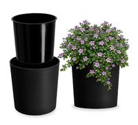 KADAX Maceta Flores 30cm cubremacetas | con Inserto Drenaje | Jardinera vasija Plantas | Interior Exterior | Resistente Elegante