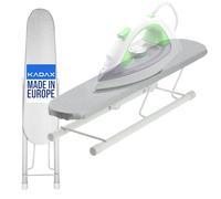KADAX Mini tabla de planchar, gris, poliuretano, S, independiente, plegable, para mangas y puños, planchar prendas pequeñas, lavandería infantil