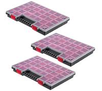 Organizador KADAX, caja de herramientas de plástico, con tapa, 40 x 30 cm, 3 ...