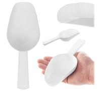 KADAX Pala para harina de plástico, pala de pesaje, pequeña pala de llenado, pala de hielo, pala de comida, pala para dosificar harina y azúcar (blanco)