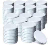 KADAX Tapas de Rosca fi 66 mm Juego de 200 Blanco - Metal Twist-Off con junta hermética, tapas de repuesto reutilizables para tarros y frascos de vidrio