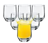 KADAX Vasos para bebidas, vasos con capacidad de 205 ml, vasos de agua aptos para lavavajillas, vasos de cóctel resistentes, vasos pequeños para agua, zumo (6 x 205 ml)