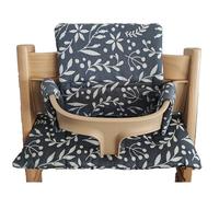 Kadem® Cojín de asiento 100% Algodón Orgánico | Cojín Clásico Funda para Trona | 2 piezas compatibles con el Trono Stokke Tripp Trapp para niños | Fijación rápida y sencilla, lavable a máquina |