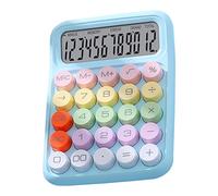 Kadimendium Calculadora Electrónica Colorida con Teclado Numérico y Funciones Científicas para la Escuela de Oficina en Casa (Azul Cielo)