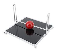 Kadimendium Servilletero Elegante Dispensador de Servilletas Cuadrado con Barra Central para Cocina, Mesa de Comedor, Interior y Exterior, 15x15x10,5 Cm (Negra)