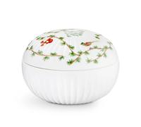Kähler Bombonera de navidad Hammershøi Ø11.5 cm blanco