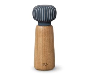 Kähler Mill H18 cm Hammershøi práctico molinillo de especias de diseño danés, gris antracita