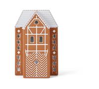 Kähler Portavelas Gingerbread grande 17 cm Marrón