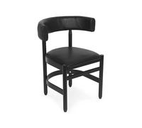 Källemo Sillón Botero Cuero Tärnsjö 8175 negro - base de fresno negro
