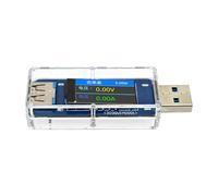 Kaeltsyn Medidor de capacidad de voltaje de corriente USB, detector de energía móvil, detección de voltaje de corriente, probador de capacidad de carga, potencial de flujo digital