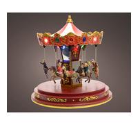 Kaemingk adorno navideño lumineo carrusel 24 x 24 x 25 cm luz movimie