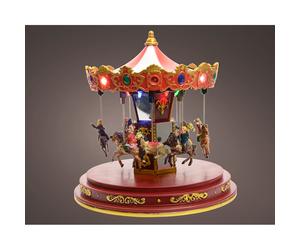 Kaemingk adorno navideño lumineo carrusel 24 x 24 x 25 cm luz movimie