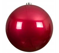 Kaemingk Bolas de Navidad de plástico 20 cm x 1 unidad - grandes y a prueba de roturas - Bolas XXL para árbol de Navidad, bolas para árbol de Navidad para Navidad - Adornos para árbol de Navidad y