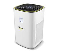 Kärcher AF 20 Purificador de Aire, Caudal 220m³/H, Área de 20m², Elimina Partículas con Tamaño de 0,3mm como Polvo, Polen y Alérgenos, Temporizador, Modo Automático y Nocturno, Blanco y Negro