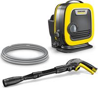 Kärcher K Mini, compacto, eléctrico, 5 metros, de alta presión, color y amarillo, clasificación IPX5
