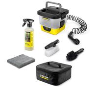 Kärcher Limpiador exterior móvil OC 4 Bike Kit, Caudal: 2 l/min, Peso: 3,1 kg, depósito de agua: 8 L, batería de iones de litio, manguera en espiral, filtro de unidad, cepillo universal, Multi Jet 4