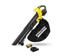 Kärcher Soplador Aspirador BLV 18-200 Battery 200km/h, 150m3/h, 425m2, 45L (1.444-100.0) Cargador Rápido y Batería 18 V - 5,00 Ah (2.445-063.0)
