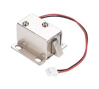 Kafuty DC12V Cerradura de Puerta Eléctrica Cerradura Electromagnética de Control de Acceso Cerradura de Solenoide Electromagnética para el Gabinete del Gabinete de la Puerta Ultra-Delgada y