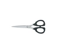 KAI 7170 - Tijeras para costura de 17 cm. Punta fina y filo recto. Acero al carbono con vanadio. Black
