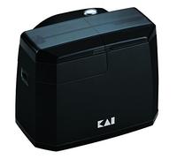 KAI Afilador de cuchillos eléctrico 15° ángulo AP-118S con unidad de afilado de cerámica, pies antideslizantes, dimensiones 13,8 x 11,1 x 10,5 cm Incluye unidad de pulido