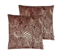Kai Hector Polyester Filled Cushions (Twin Pack), Earth, 55 x 55cm