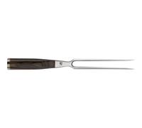 Kai KAI SHUN PREMIER Tim Mälzer Horquilla para carne 16,5 cm de acero y madera Pakka, marrón/plata