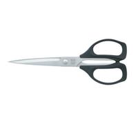 KAI N3180S - Tijeras de bordado de 18 cm. Punta fina y filo recto. Acero al carbono y vanadio. Diestros. Black 18 cm