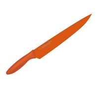 KAI Pure Komachi 2 cuchillo para jamón 23 cm longitud de la hoja - acero al carbono inoxidable 53 HRC - revestimiento antiadherente con mango de polipropileno color calabaza cuchillo de carne japonés
