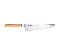 KAI Cuchillo de chef Seki Magoroku 20 cm – VG10/SUS420J2, mango Pakka claro, hecho a mano en Japón