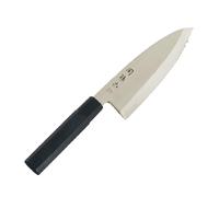 KAI Seki Magoroku Kinju y Hekiju Deba 18,0 cm longitud de la hoja - 8A sólido y SUS420J2 - 58 y 56 (±1) HRC - hecho a mano - madera de Pakka y plástico PP - cuchillo de cocina japonés - Hecho en Japón