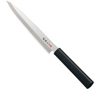 KAI Seki Magoroku Kinju y Hekiju Yanagiba zurdo 21,0 cm longitud de la hoja - 8A solid & SUS420J2 - 58 & 56 (±1) HRC - hecho a mano - madera de Pakka & plástico PP - cuchillo para pescado