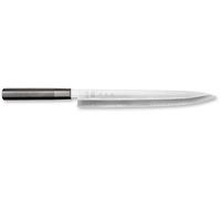 KAI Seki Magoroku KK Yanagiba 30 cm longitud de la hoja - 8A sólido 58 (±1) HRC acero al carbono inoxidable - hecho a mano en Japón - mango de madera Pakka negra - cuchillo para sushi y sashimi