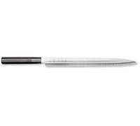 KAI Seki Magoroku KK Yanagiba 30 cm longitud de la hoja - 8A sólido 58 (±1) HRC acero al carbono inoxidable - hecho a mano en Japón - mango de madera Pakka negra - cuchillo para sushi y sashimi
