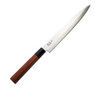 KAI Seki Magoroku Redwood Yanagiba 24,0 cm longitud de la hoja - acero inoxidable 1K6 con 57 (±1) HRC - hoja pulida de alto brillo - madera de Pakka Red Wood - hecho a mano en Japón