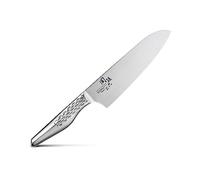 KAI Cuchillo Santoku Seki Magoroku Shoso 16,5 cm — acero 5CR15MoV, mango acero 18-8, Hecho en Japón
