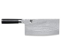 KAI Cuchillo de chef chino Shun Classic – 18 cm Hoja, Damasco 32 capas VG MAX, 61 HRC, Mango Pakka