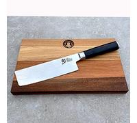 Kai Shun Classic DM-0728 - Set de regalo (cuchillo Nakiri de 16,5 cm, tabla de cortar de madera de roble de 25 x 15 cm)