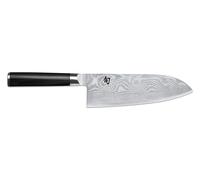 KAI Cuchillo Santoku Shun Classic 19 cm – Damasco 32 capas VG-MAX, mango Pakka, Hecho en Japón