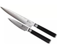 Kai Shun Classic Juego de Cuchillos, 2 Piezas, Cuchillo Office, Cuchillo Multiuso, Cuchillería, Damasco, DMS-210