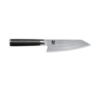 Kai Shun Classic Kiritsuke 15 cm Black/Silver la hoja de doble filo con mango de pakkawood de color negro/plata de 15 cm de longitud de hoja.承諾