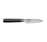 KAI Cuchillo de cocina Kiritsuke 9 cm – Damasco 32 capas, núcleo VG‑MAX, mango Pakka