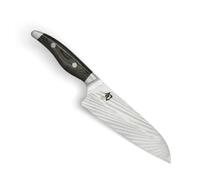 KAI Shun Nagare Cuchillo de chef con hoja de 20 cm - 72 capas de acero de Damasco VG 2 y VG 10 con núcleo dual - Mango de madera de Pakka gris-negro - Hecho a mano en Japón Cuchillo de cocina forjado