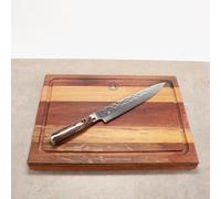 KAI Shun Premier, set de cuchillos profesionales TDM-1704, incluye: cuchillo de damasco de alta calidad + tabla de cortar XXL con ranura para recoger los jugos, 40x30 cm