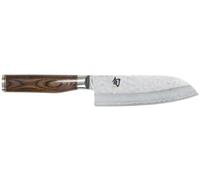 KAI Cuchillo santoku Kai Shun Premier Tim Mälzer 14 cm – Núcleo VG-MAX, 32 capas Damasco, mango Pakka