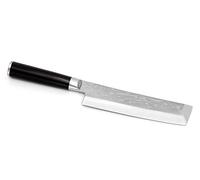 KAI Shun Pro Sho Usuba Cuchillo japonés para verduras con hoja de 16,5 cm - Acero A10 61 (±1) HRC - Mango de madera de Pakka negro - Hecho a mano con filo simple - Hecho en Japón