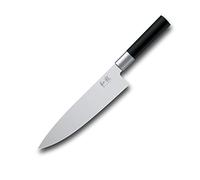 KAI Wasabi Black cuchillo de chef 20,0 cm longitud de la hoja - acero inoxidable 6A/1K6 pulido 58 (±1) HRC - mango de polipropileno negro - cuchillo de cocina - Hecho en Japón